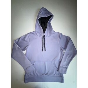 Patagonia Hoodie Women Small Purple Logo Sleeve Pullover Fleece Sweatshirt